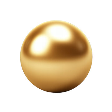 Metallic gold ball clip art