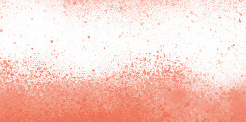 Abstract orange watercolor splash of color isolated on transparent light background. Abstract red powder explosion with particles. Colorful dust cloud explode, paint holi, mist splash effect. 