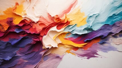 Fototapeta premium Abstract colorful painting on canvas background