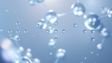 aluminium sulfate molecular structure 3d, flat model, firming agent e520, structural chemical formula view from a microscope