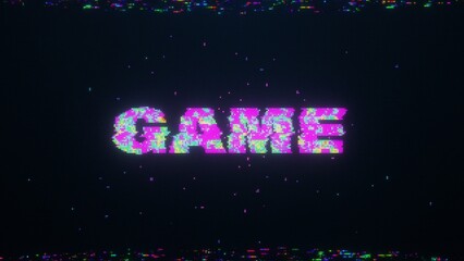 Gaming Colorful Pixel Glitchy Title Intro