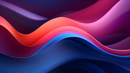 Fototapeta premium Purple and blue gradient fluid wave abstract background