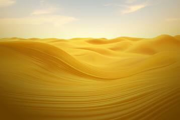 Fototapeta na wymiar Abstract background, sand dune landscape. Desktop wallpaer. Oval shapes. Generative AI