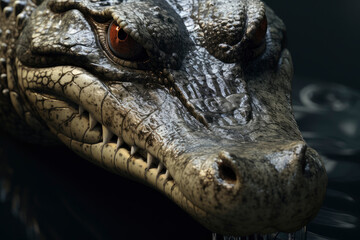 Obraz premium Crocodile. Australian crocodile. Aligator. Saltwater crocodile.