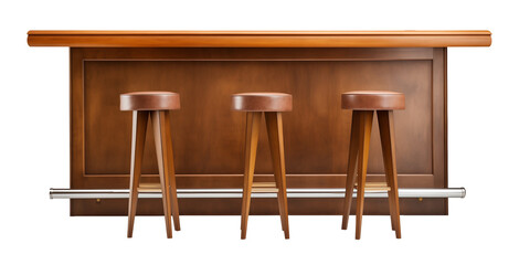 Bar Counter Isolated on Transparent Background
