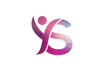 Abstract Initial Letter S Connecting People Logo.