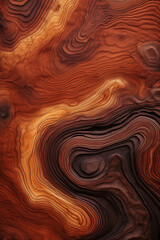 Fototapeta premium Nature-Inspired textures: Organic wood surface with wavy texture patterns and earth color palette with gradients and erosion. Scandinavian interior design concept.