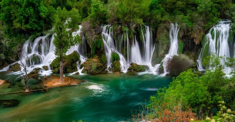 waterfall in the park