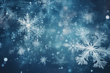 Fototapeta na wymiar A glittering snowflake pattern exudes a frosty atmosphere. Generative AI