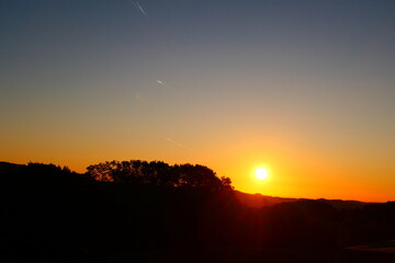 die Morgensonne über der buckligen Welt