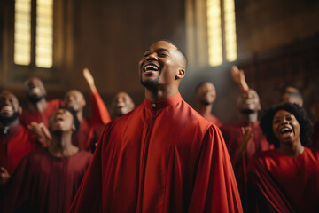 Ethereal Church Choir Embracing Love and Artistry