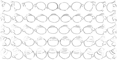 50 Noses - Digital Art (3D to 2D)