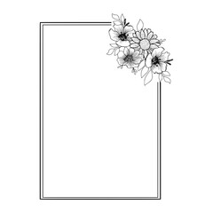 Square Floral Frame