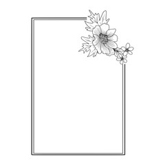 Square Floral Frame
