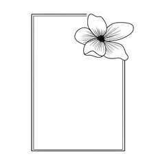 Square Floral Frame