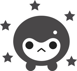 Cute Creature with starts