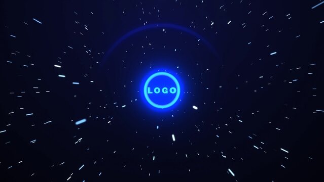 Particle Ripple Wave Logo Reveal