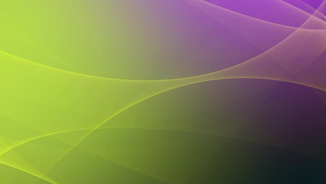 A vibrant, dynamic image with a purple based color scheme and gradient effect, featuring waves of yellow and green accents. It exudes movement and depth