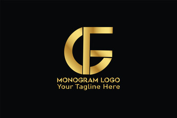 This is a latter, monogram, CF,  business logo design