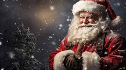 Santa Claus  festive scene is perfect for holiday