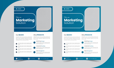 Professional flyer, poster, brochure, magazine cover  design template - Vector illustrator