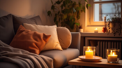 living room with sofa