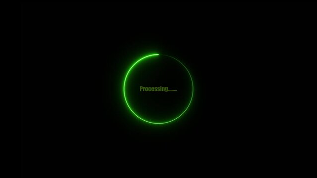 processing bar, circle processing bar, circle loading bar