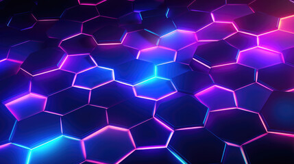 Fototapeta premium abstract background with hexagons