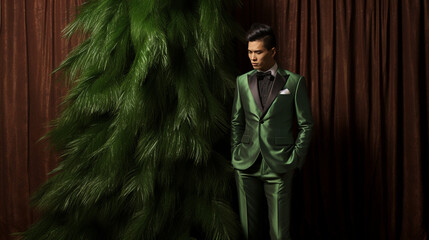 Emerald Elegance: Blending with Nature's Finest
