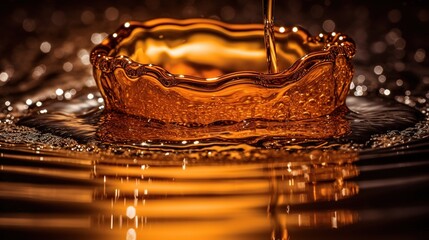 Illustration von flüssigen Bratenöl, wie Sonnenblumenöl oder Rapsöl.