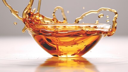 Illustration von flüssigen Bratenöl, wie Sonnenblumenöl oder Rapsöl.