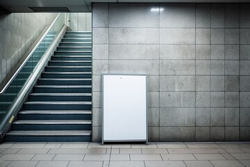 Stairs Mockup Created with Generative AI