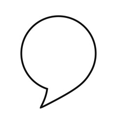 Quote speech bubble outline icon PNG