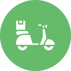 Delivery Bike Icon