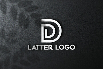 Monogram, Latter, Luxury, CH mockup logo design
