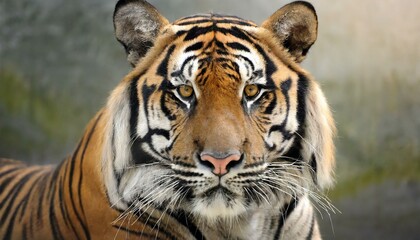 closeup head sumateran tiger