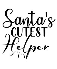 Santa s Cutest Helper SVG