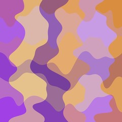 Abstract purple and orange wavy design background
