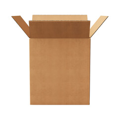 Opened cardboard box clip art