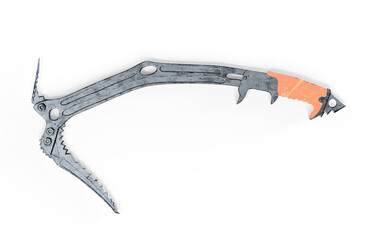 Ice Ax 3d render on white background