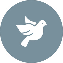 Dove with Heart Icon