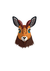 bunny rabbit with big head