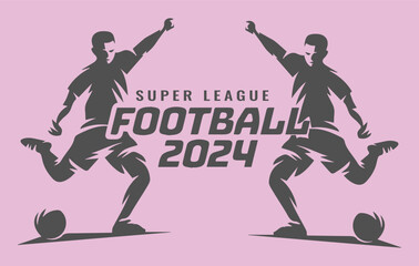 Fototapeta na wymiar Super League Football 2024