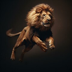 Lion Animals Savana Afric