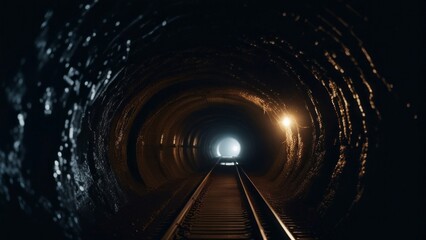 mine tunnel depict the essence of subterranean coal mining