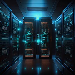 Modern high security servers and quantum computer data center