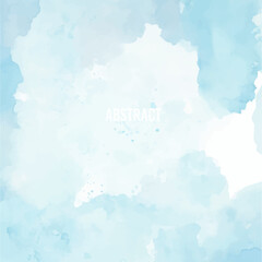 Obraz premium Blue sky background, Blue watercolor, Abstract blue background with space