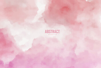 Pink background, Pink Abstract watercolor background with clouds, pink watercolor