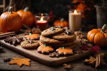 Fototapeta premium Autumn Desserts Aesthetic