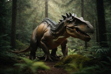 Fototapeta premium dinosaur in the woods